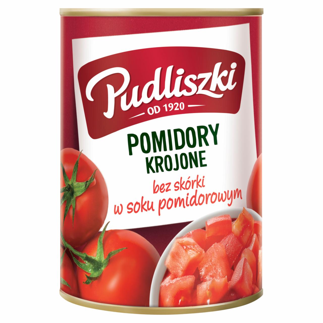 Zdjęcia - Pudliszki Pomidory krojone bez skórki w soku pomidorowym 400 g