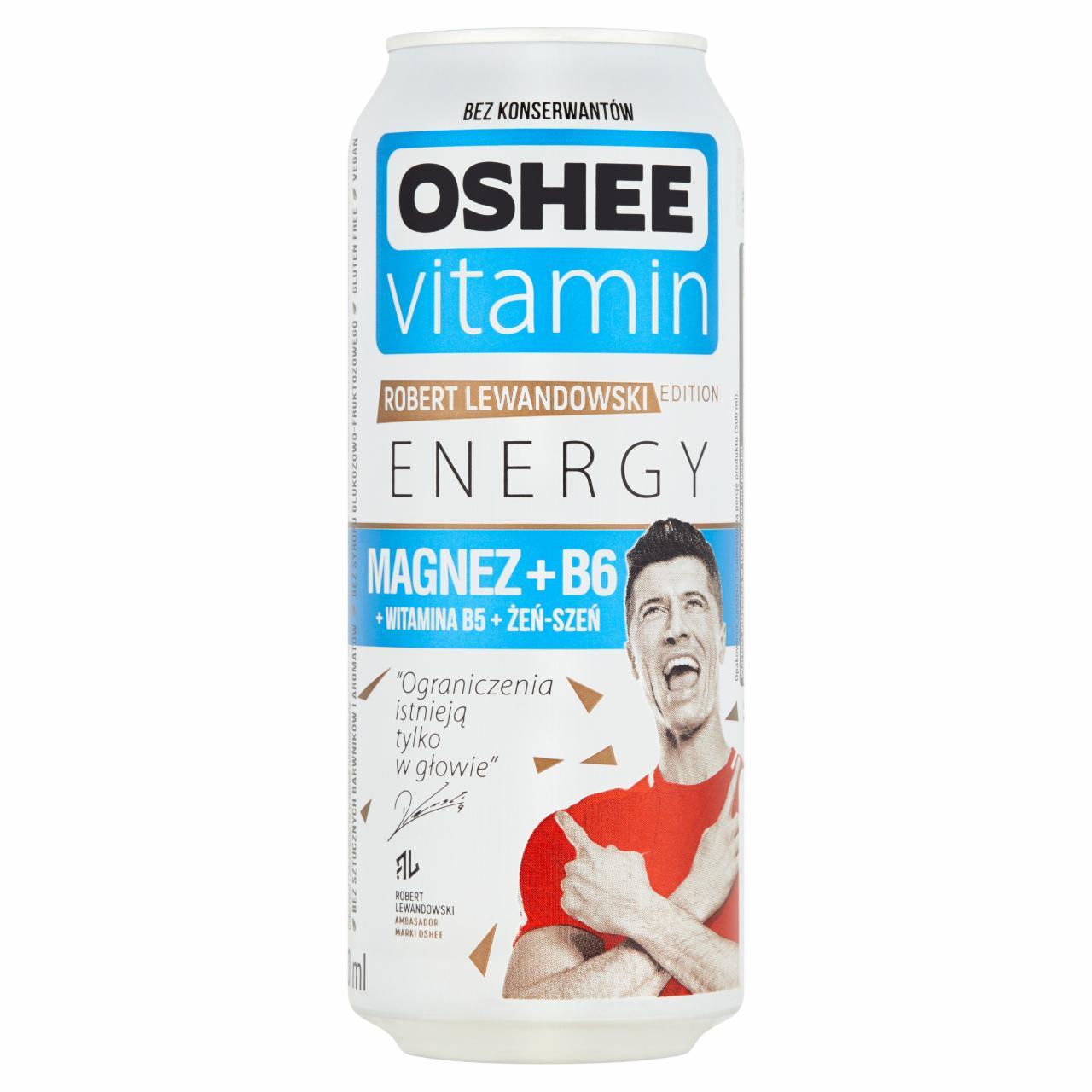 Zdjęcia - Oshee vitamin energy Magnez + B6 (napój gazowany o smaku owoców tropikalnych)