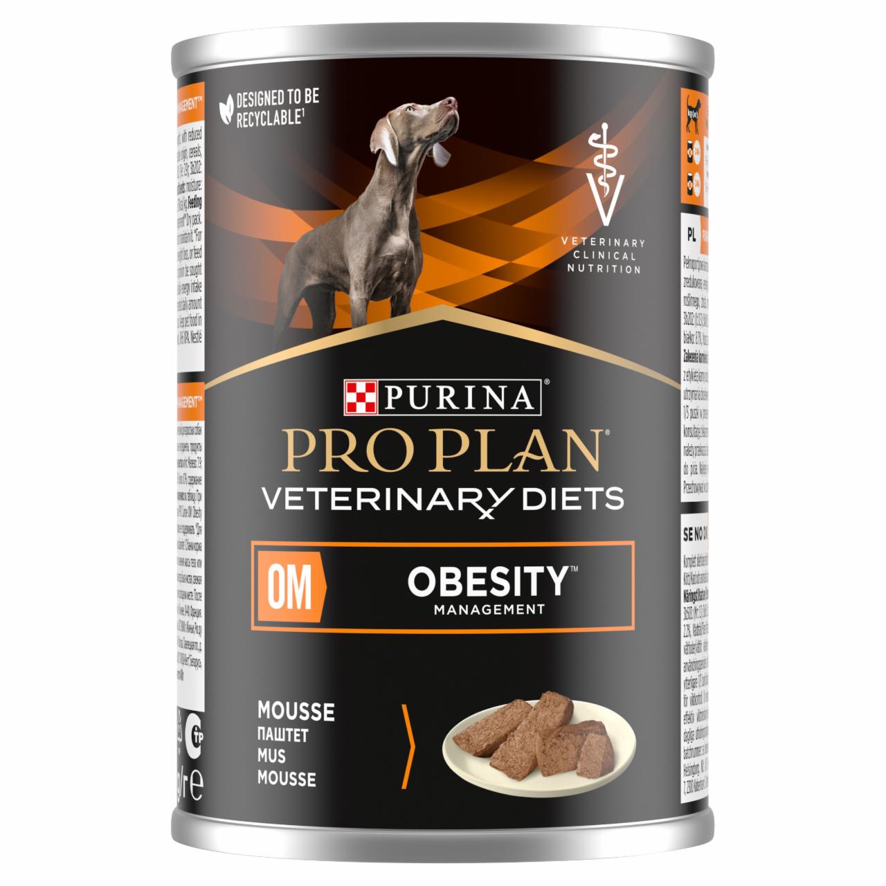 Zdjęcia - PRO PLAN Veterinary Diets Canine OM Obesity Management Karma mokra dla psa mus 400 g