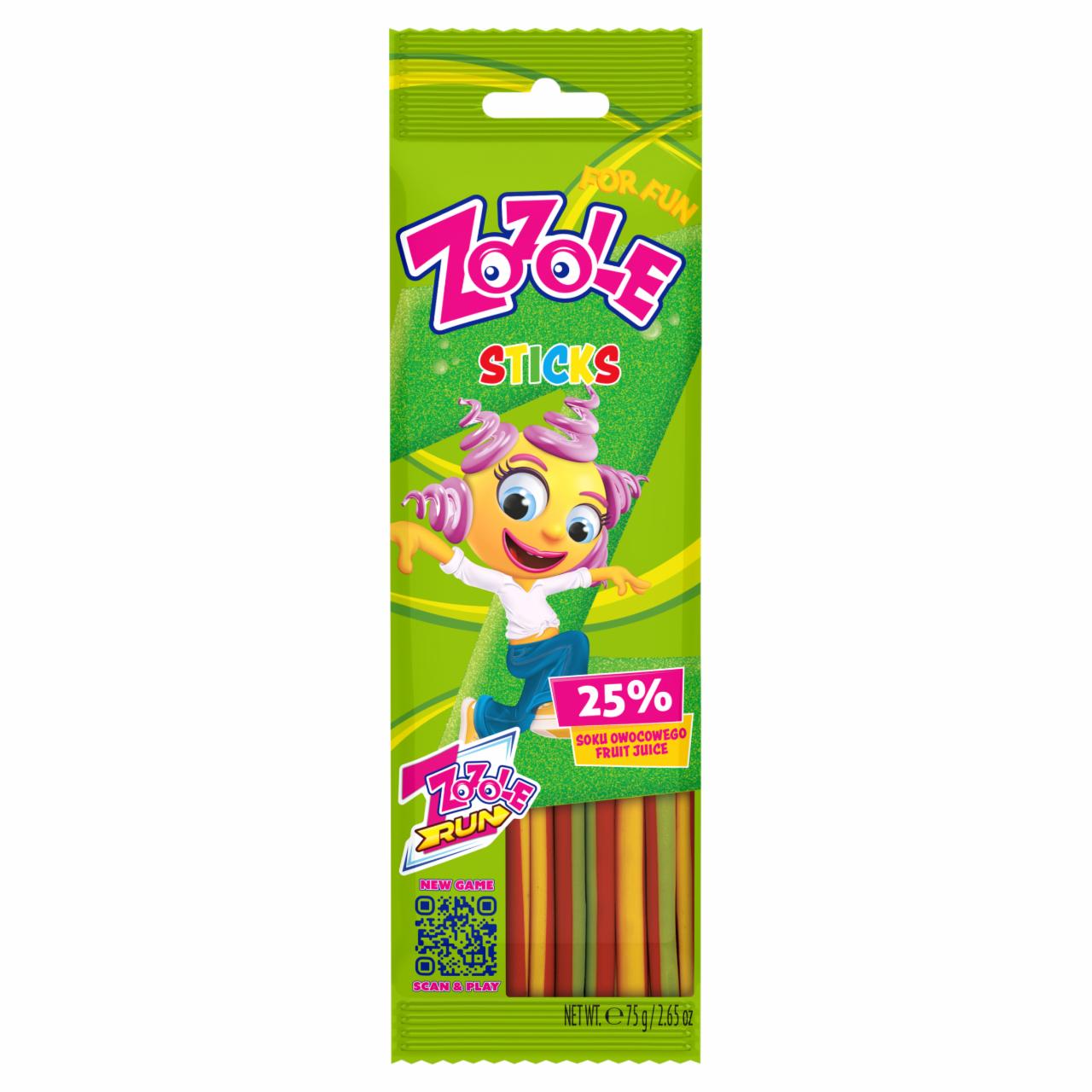 Zdjęcia - Zozole Hello Żelo Sticks Żelki o smaku owocowym 75 g 