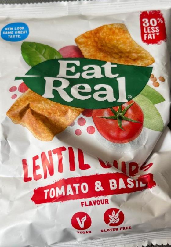 Zdjęcia - Lentil chips tomato & basil Eat Real