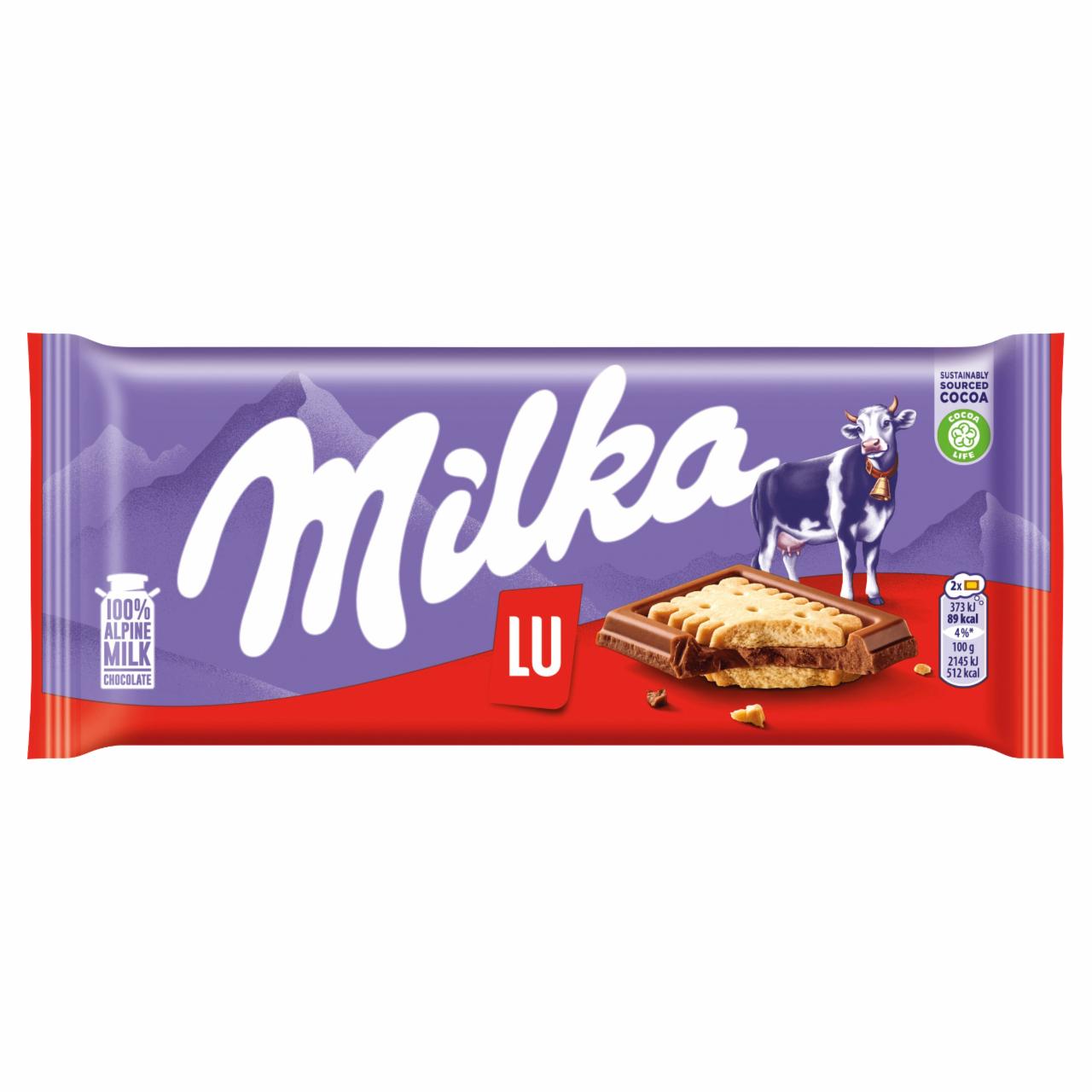 Zdjęcia - Milka Czekolada mleczna z ciasteczkami 87 g