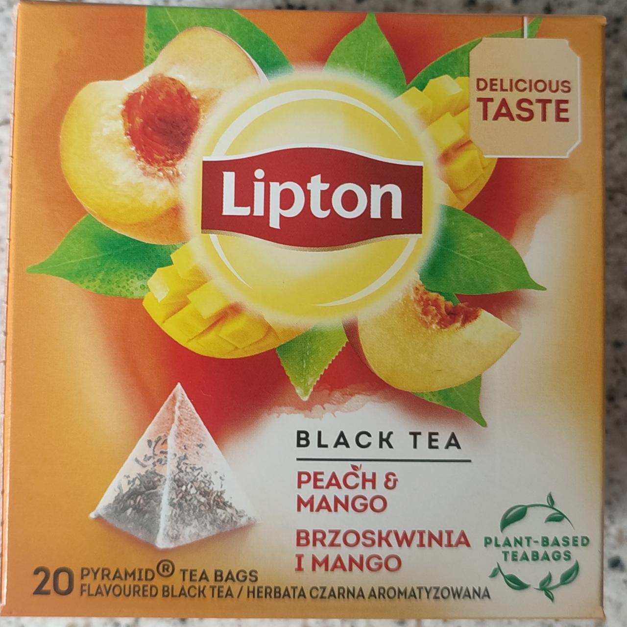 Zdjęcia - Herbata black brzoskwinia i mango Lipton