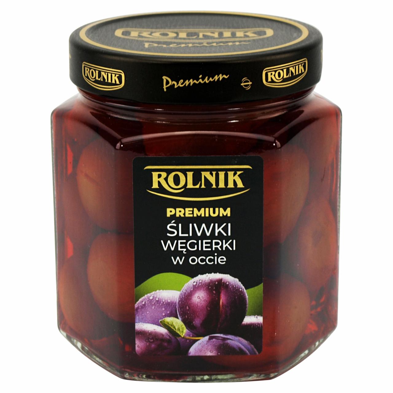 Zdjęcia - Rolnik Premium Śliwki węgierki w occie 300 g