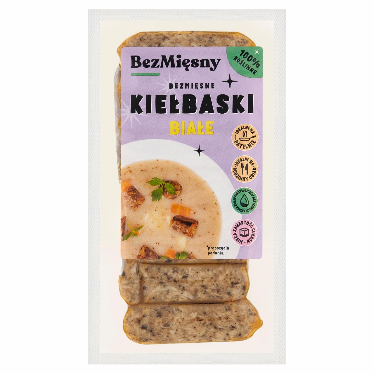 Zdjęcia - BezMięsny Bezmięsne kiełbaski białe 180 g