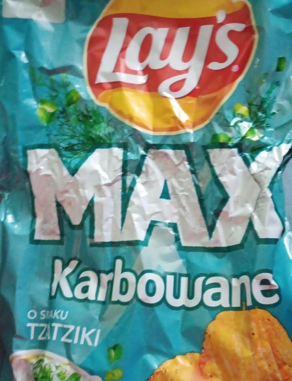 Zdjęcia - Chipsy max karbowane o smaku tzatziki Lay's