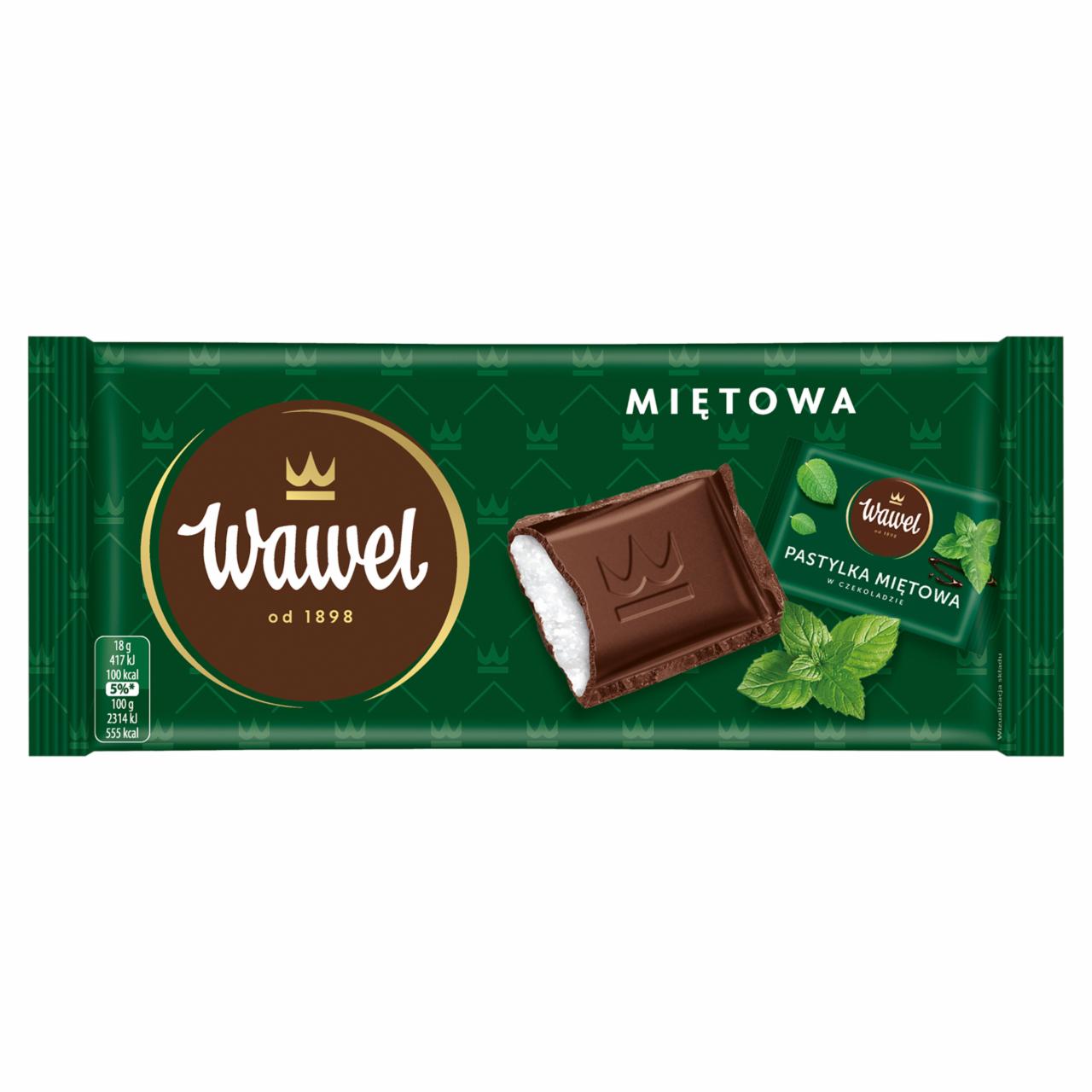 Zdjęcia - Czekolada nadziewana miętowa 90 g Wawel