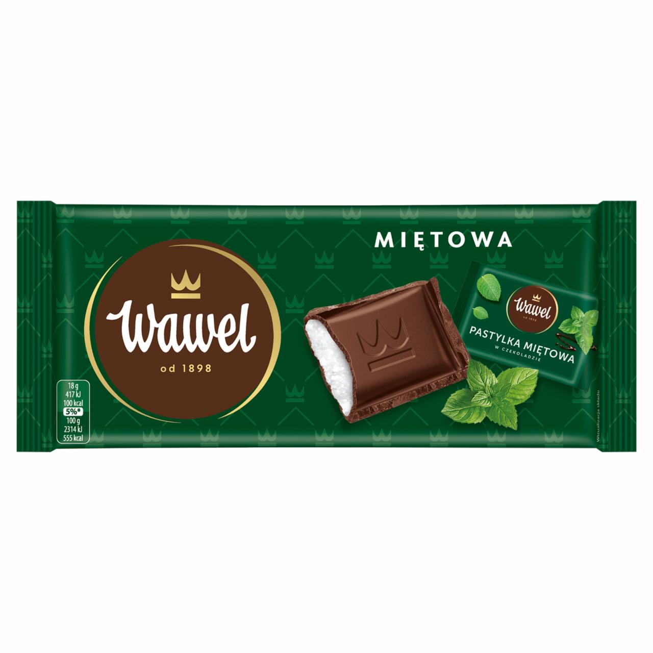 Zdjęcia - Czekolada nadziewana miętowa 90 g Wawel