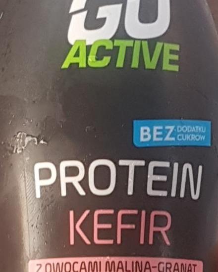 Zdjęcia - Protein kefir z owocami malina granat Go Active