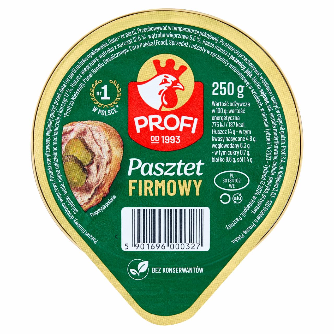 Zdjęcia - Profi Pasztet firmowy 250 g