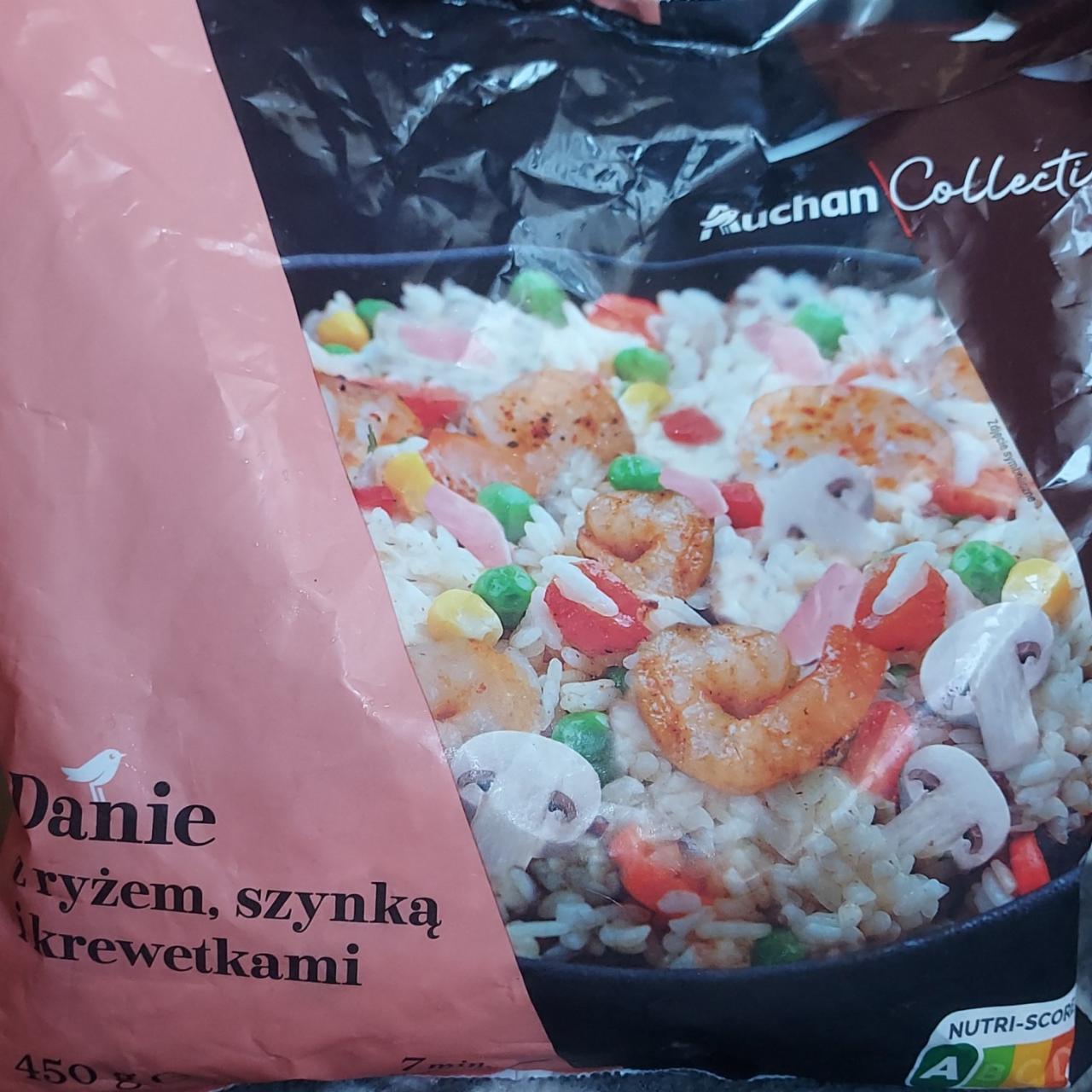 Zdjęcia - Danie z ryżem szynką i krewetkami Auchan