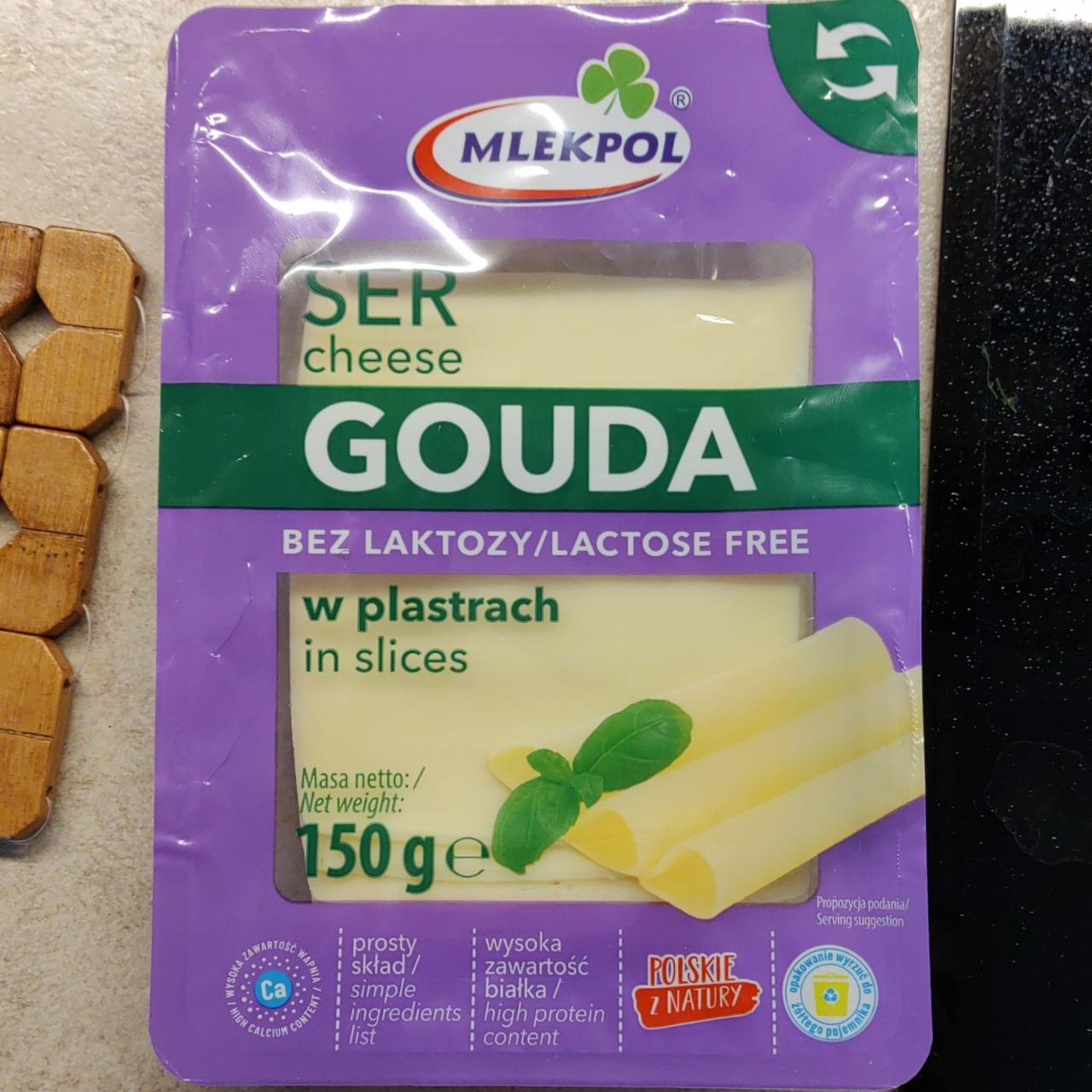 Zdjęcia - Mlekovita Gouda Ser bez laktozy w plastrach 150 g