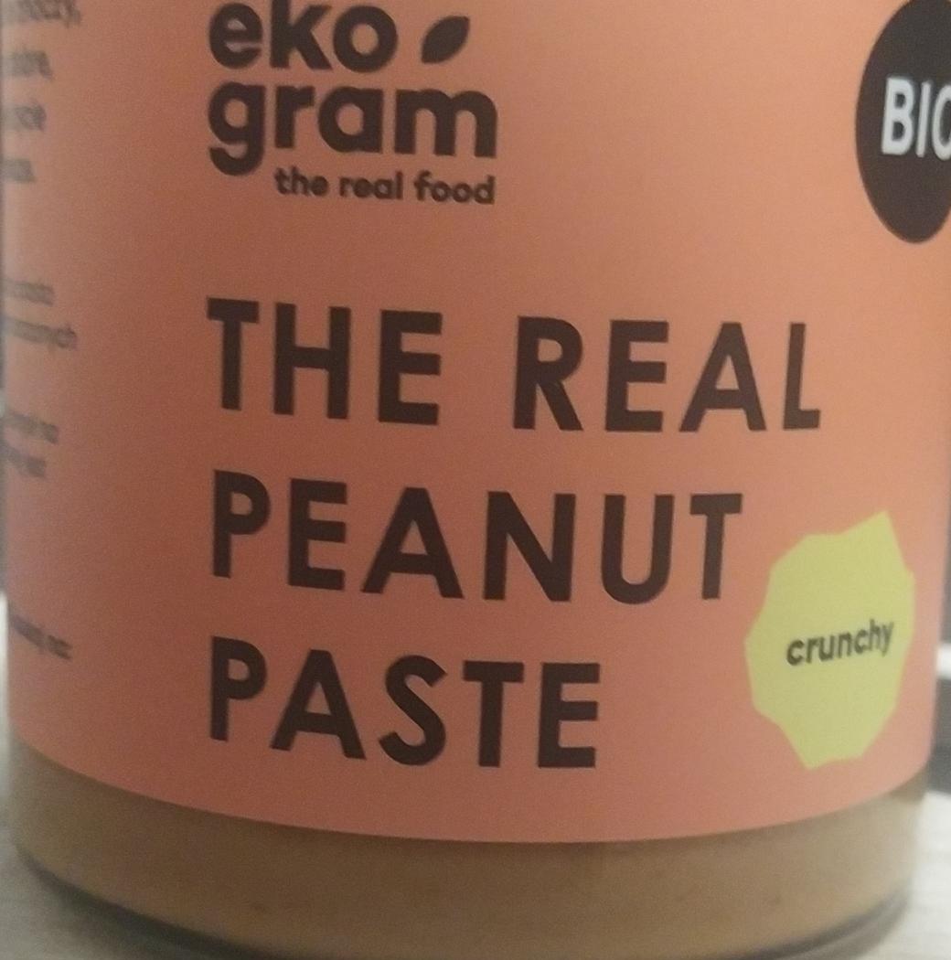 Zdjęcia - The real peanut paste crunchy Eko Gram