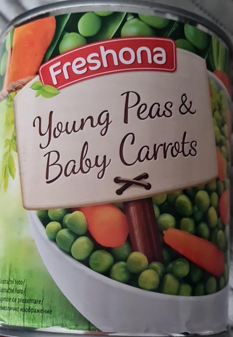 Zdjęcia - Young peas & baby carrots Freshona