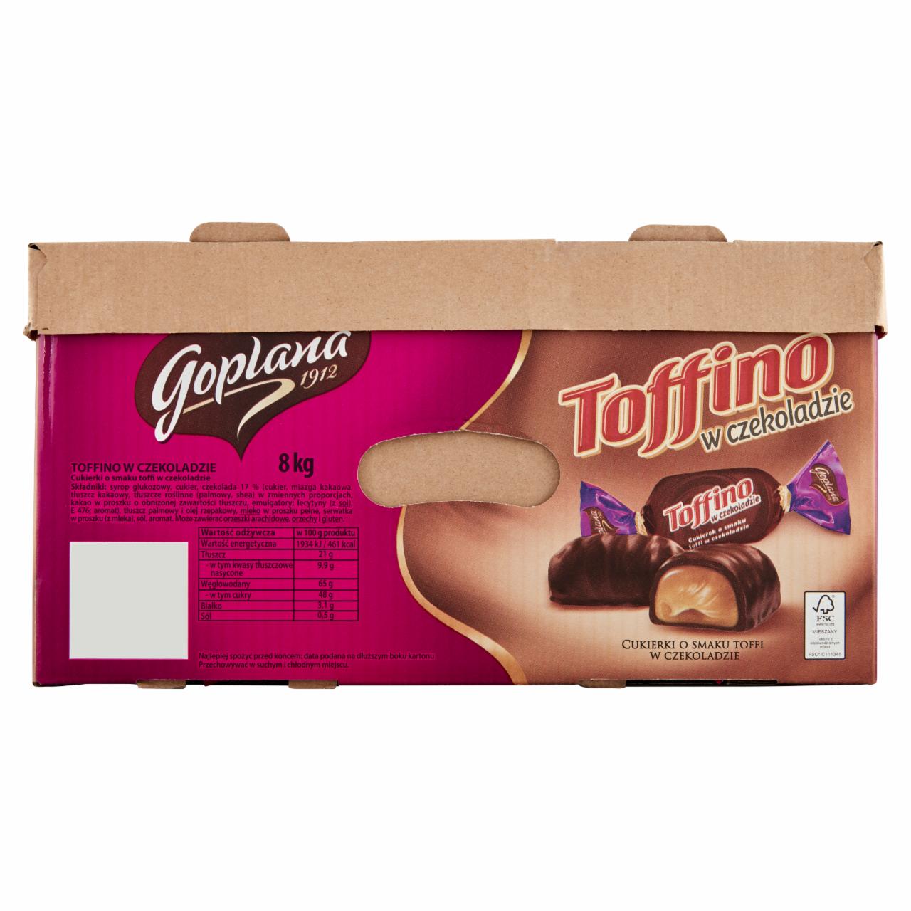 Zdjęcia - Goplana Toffino Cukierki o smaku toffi w czekoladzie 8 kg