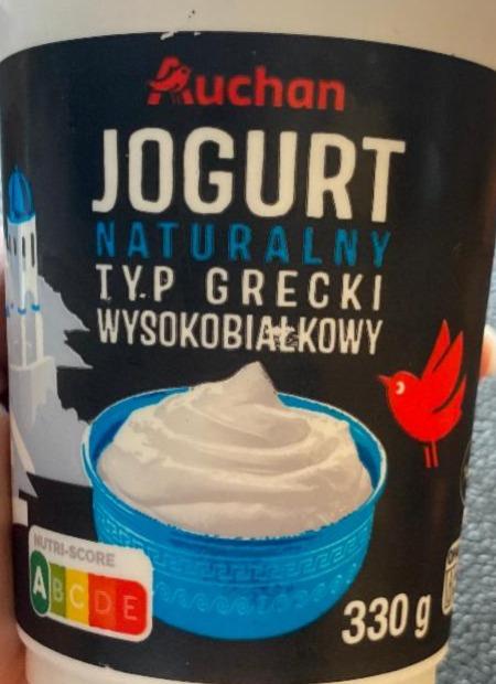 Zdjęcia - Jogurt naturalny typ grecki wysokobiałkowy Auchan