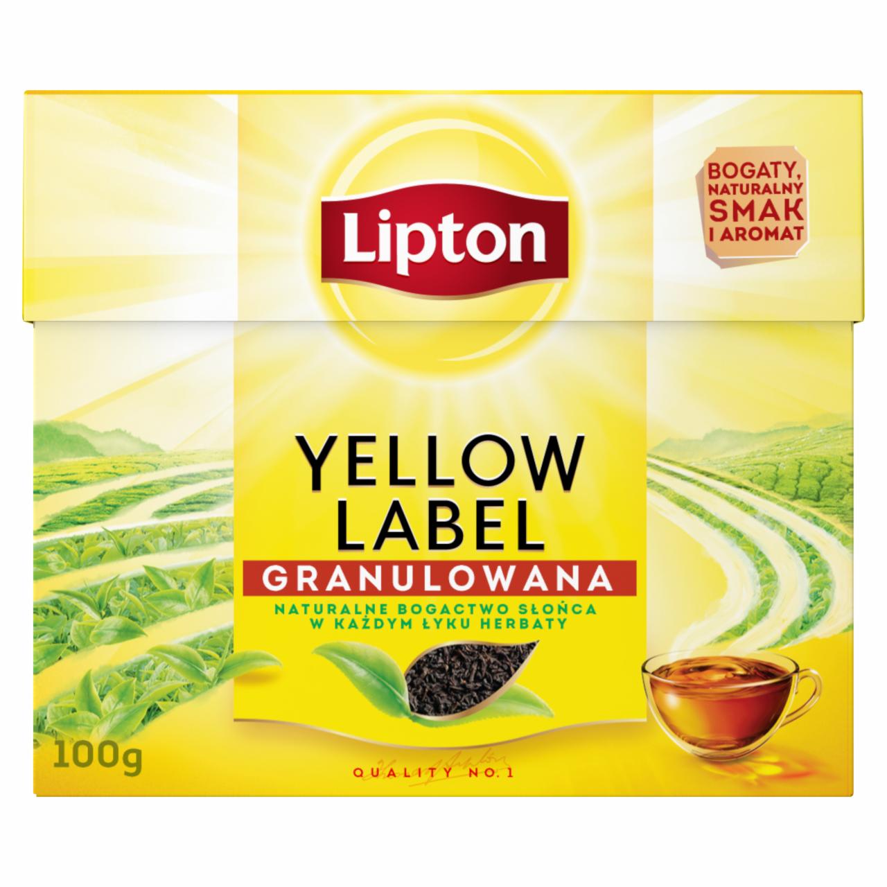 Zdjęcia - Lipton Yellow Label Herbata czarna granulowana 100 g