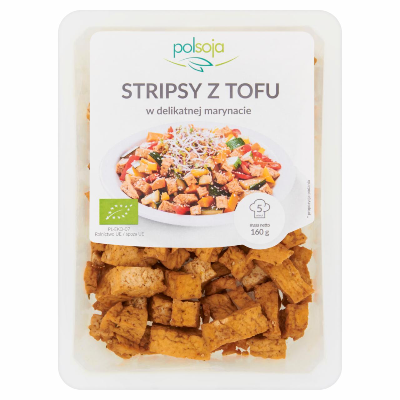 Zdjęcia - Polsoja Stripsy z tofu w delikatnej marynacie 160 g