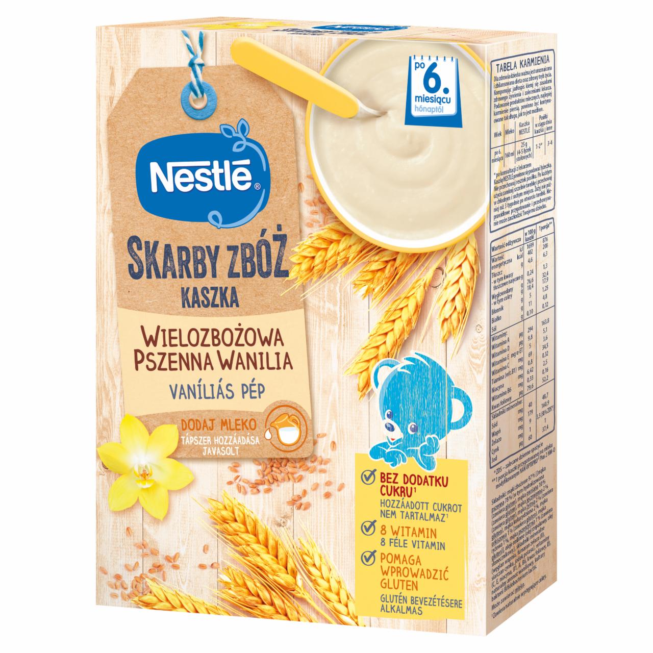 Zdjęcia - Nestlé Skarby Zbóż Kaszka wielozbożowa pszenna wanilia po 6. miesiącu 250 g