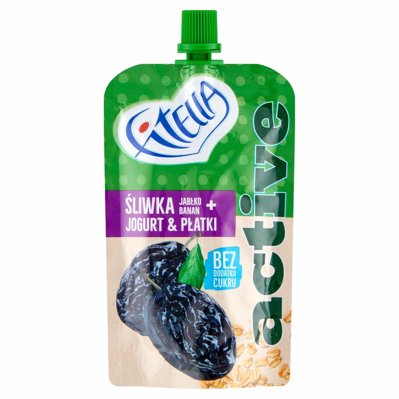 Zdjęcia - Fitella Active Mus śliwka jabłko banan + jogurt & płatki 90 g