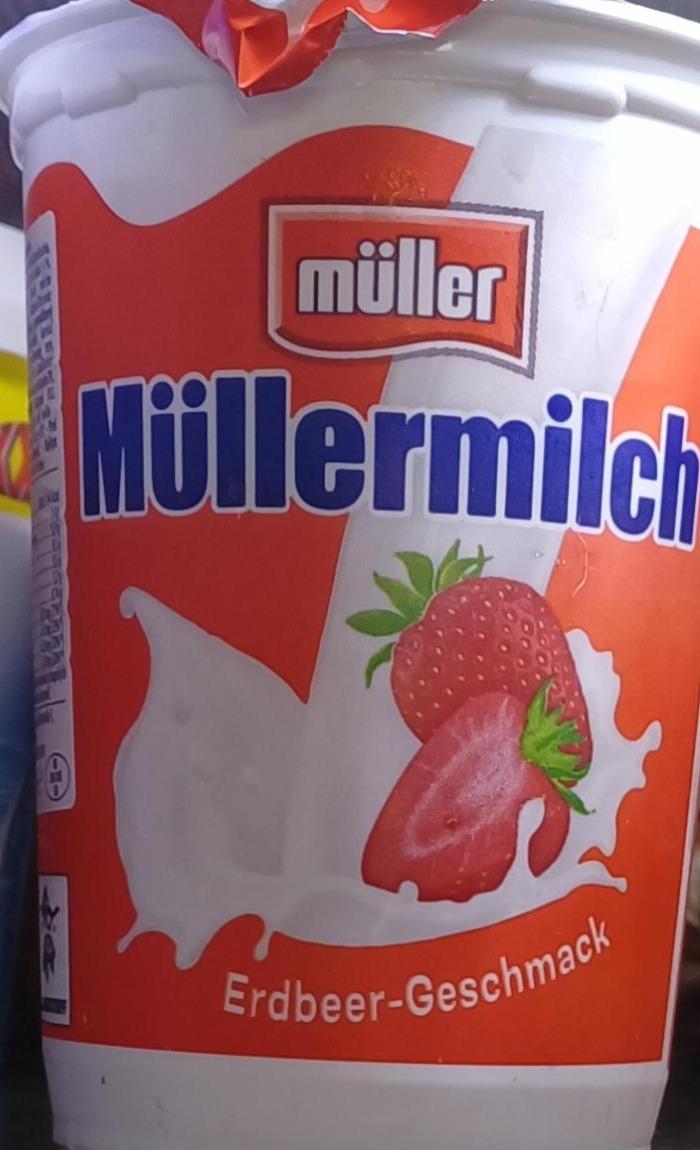 Zdjęcia - Müllermilch truskawkowy Müller