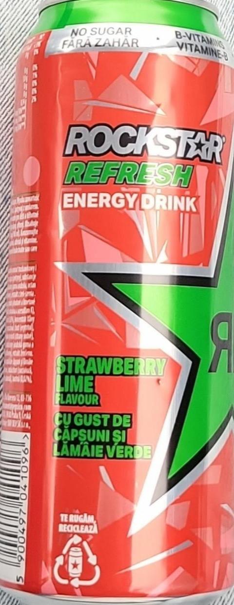 Zdjęcia - Rockstar strawberry lime flavour energy drink