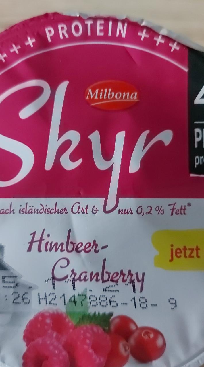 Zdjęcia - skyr Himbeer cranberry Milbona