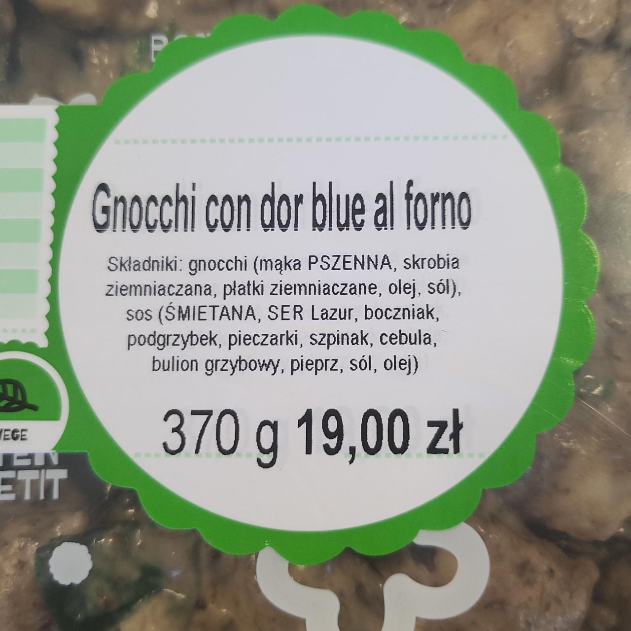 Zdjęcia - Gnocchi con dor blue al forno Ślimak