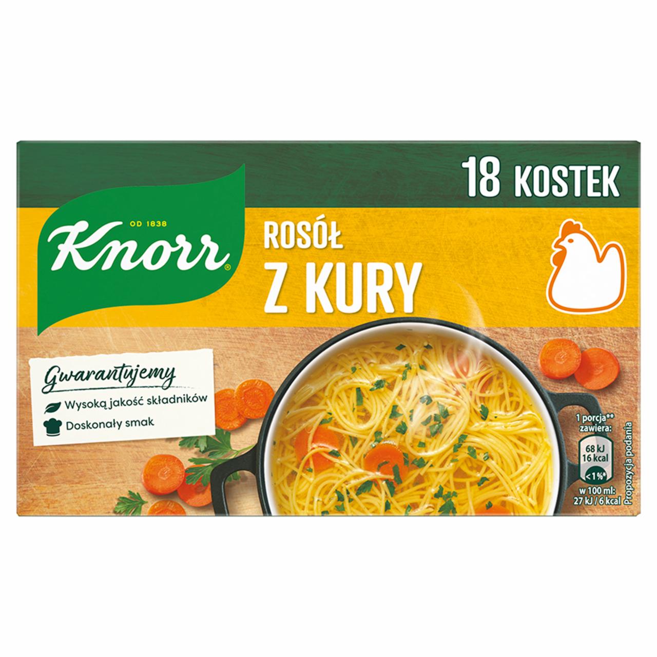 Zdjęcia - Knorr Rosół z kury 180 g (18 x 10 g) 