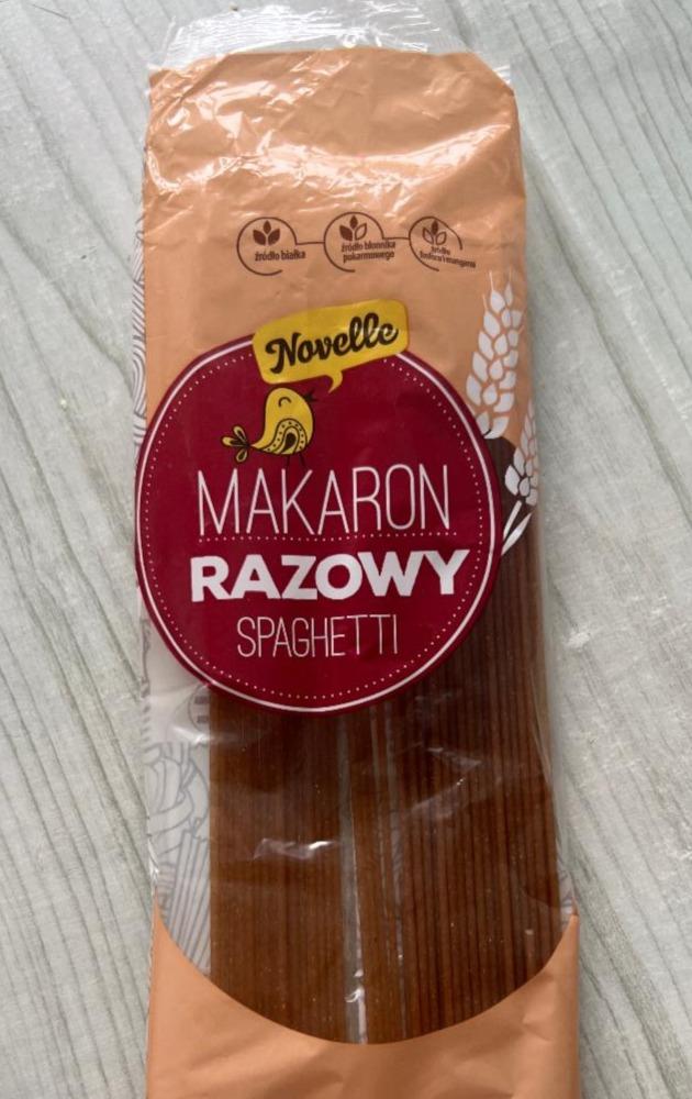 Zdjęcia - Makaron razowy spaghetti Novelle