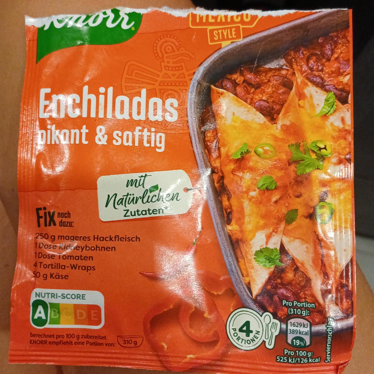 Zdjęcia - Enchiladas pikant & saftig Knorr