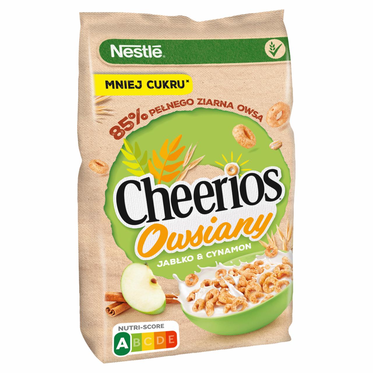 Zdjęcia - Nestlé Cheerios Owsiany Płatki śniadaniowe jabłko & cynamon 400 g