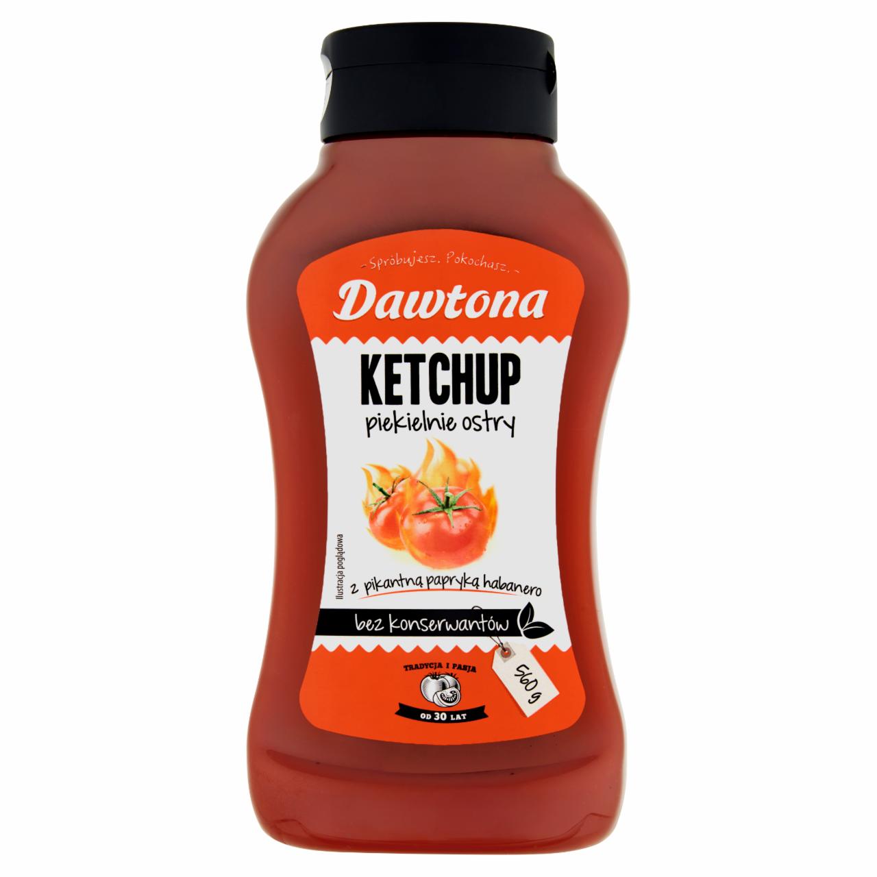 Zdjęcia - Dawtona Ketchup piekielnie ostry 560 g