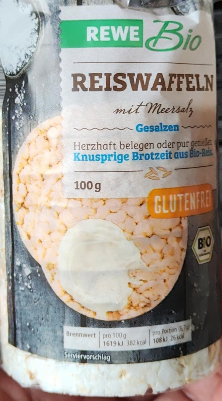 Zdjęcia - Reiswaffeln mit Meersalz Rewe Bio