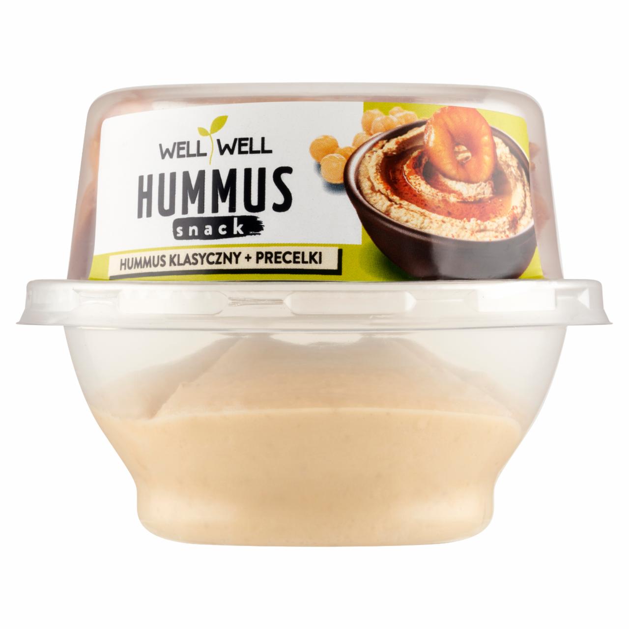 Zdjęcia - Well Well Hummus klasyczny + precelki 120 g