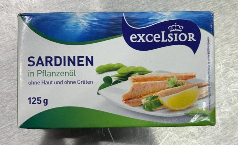 Zdjęcia - Sardinen in pflanzenöl Excelsior