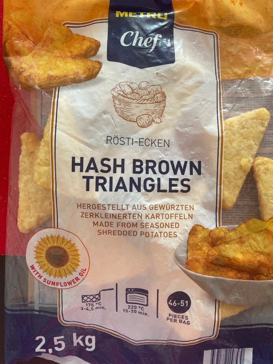 Zdjęcia - Hash Brown Triangles Metro Chef