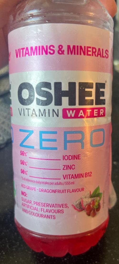 Zdjęcia - Vitamin water zero smak czerwonych owoców dragon fruit Oshee