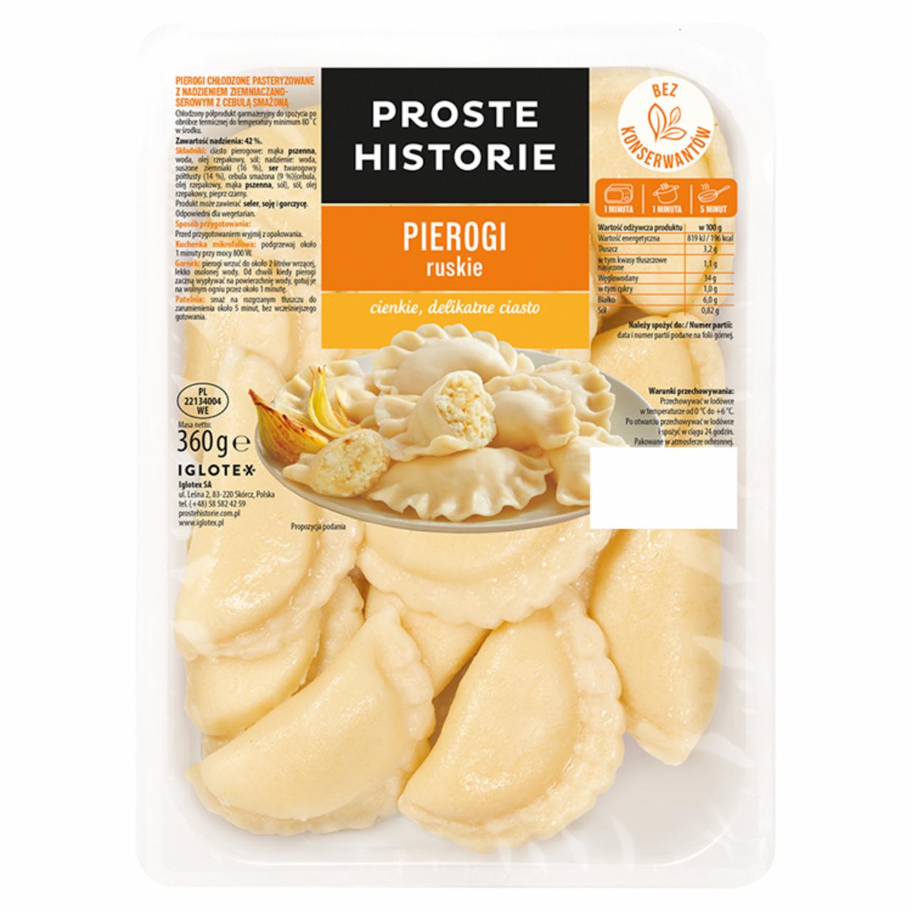 Zdjęcia - Proste Historie Pierogi ruskie 360 g