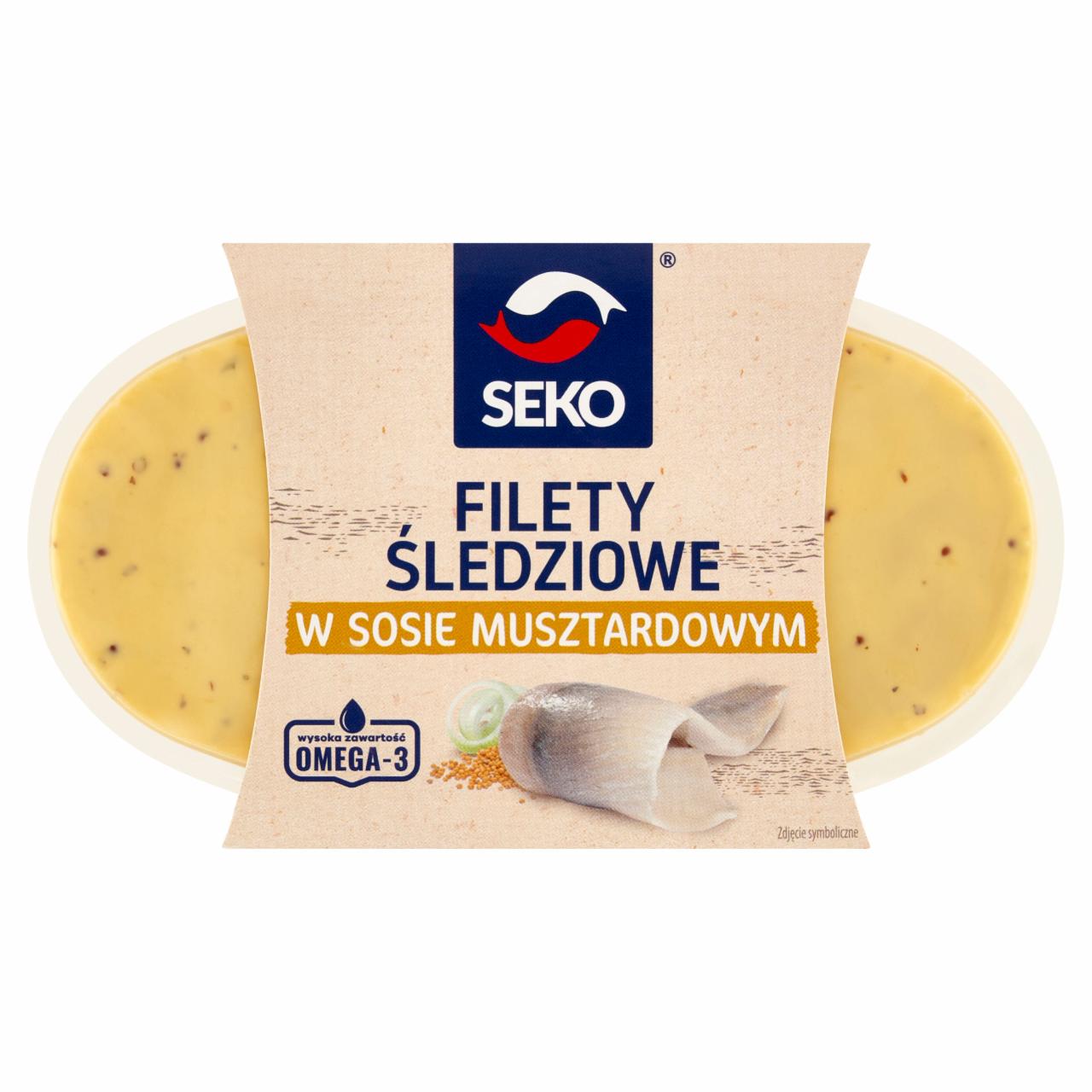 Zdjęcia - Seko Filety śledziowe w sosie musztardowym 250 g