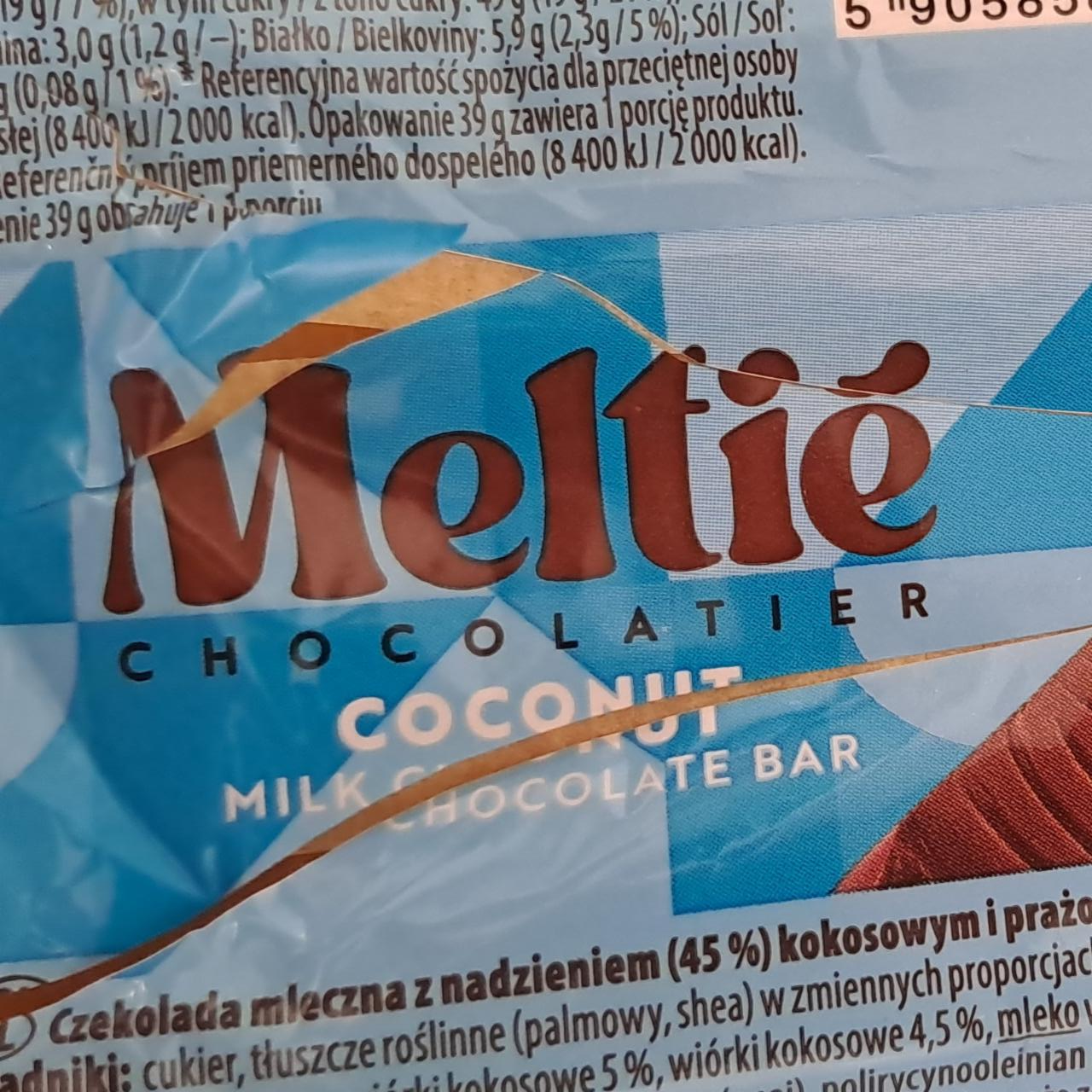 Zdjęcia - Coconut milk chocolate bar Melite