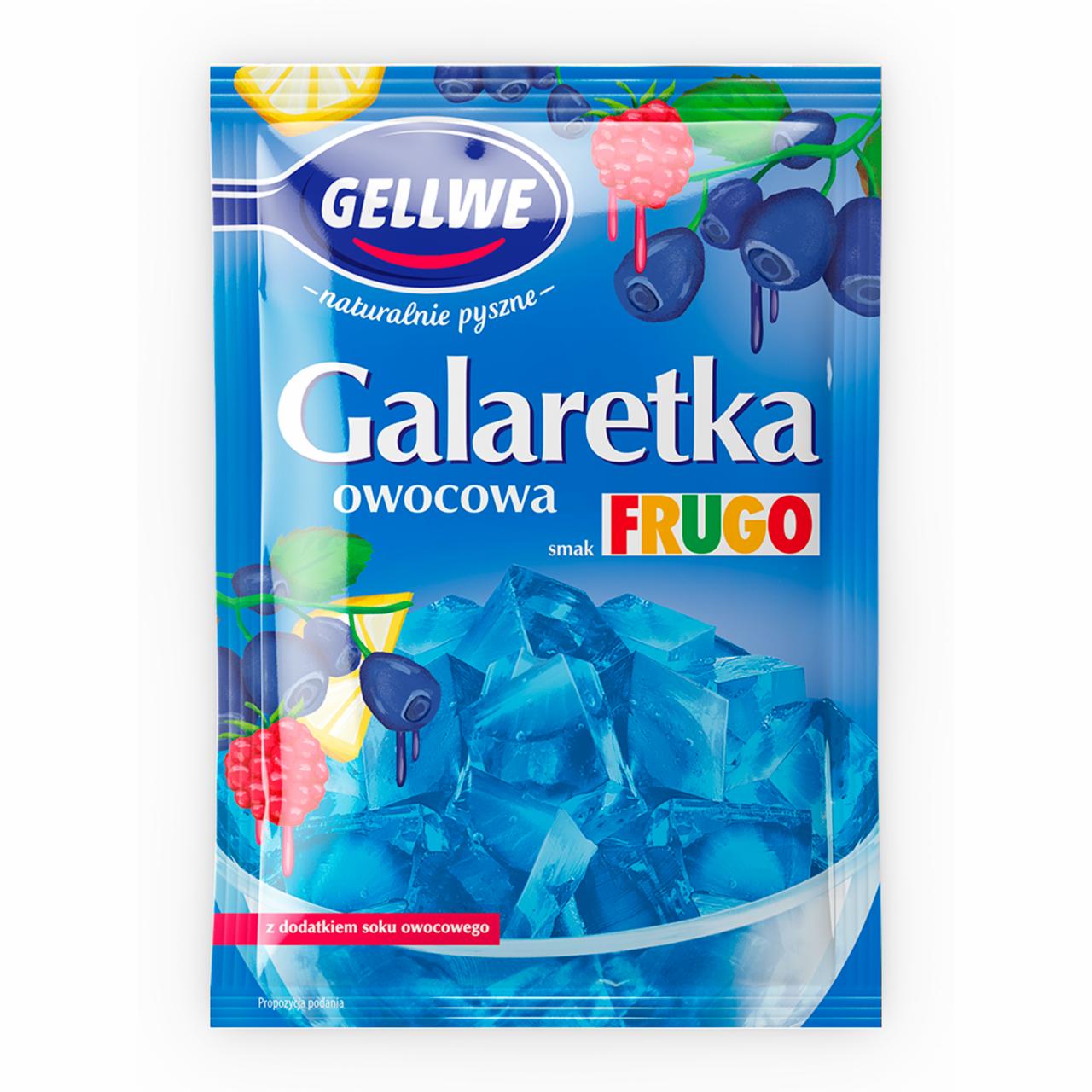 Zdjęcia - Gellwe Galaretka owocowa smak Frugo 72 g