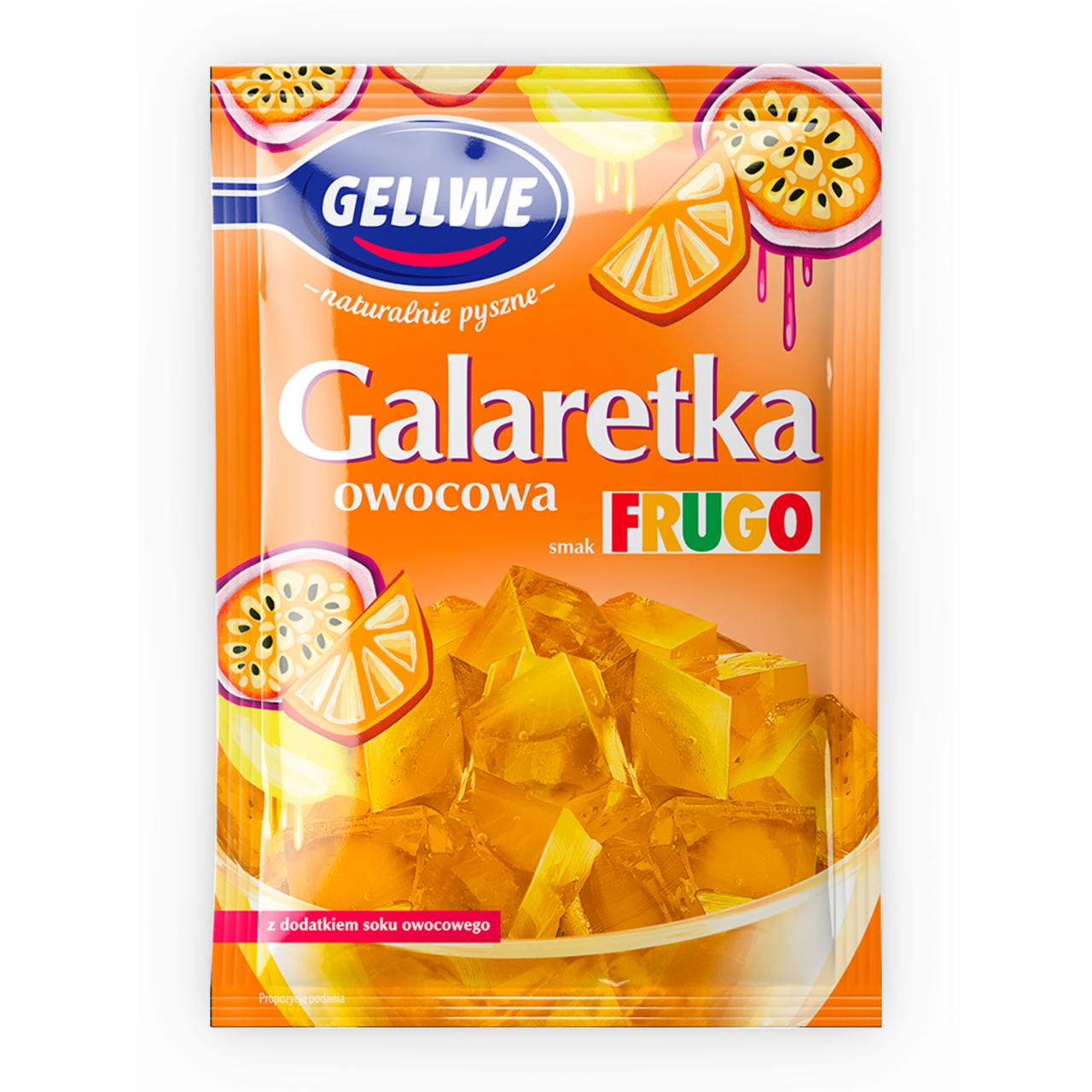 Zdjęcia - Gellwe Galaretka owocowa smak Frugo 72 g