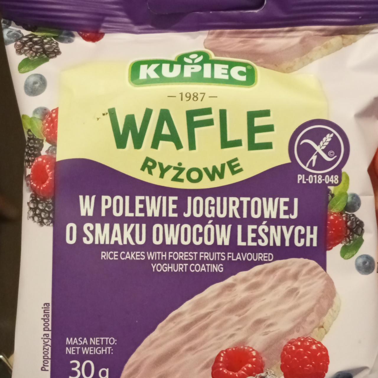 Zdjęcia - Kupiec Wafle ryżowe w polewie jogurtowej o smaku owoców leśnych 30 g