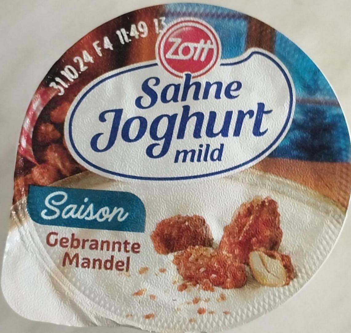 Zdjęcia - Sahne joghurt mild saison gebrannte mandel Zott