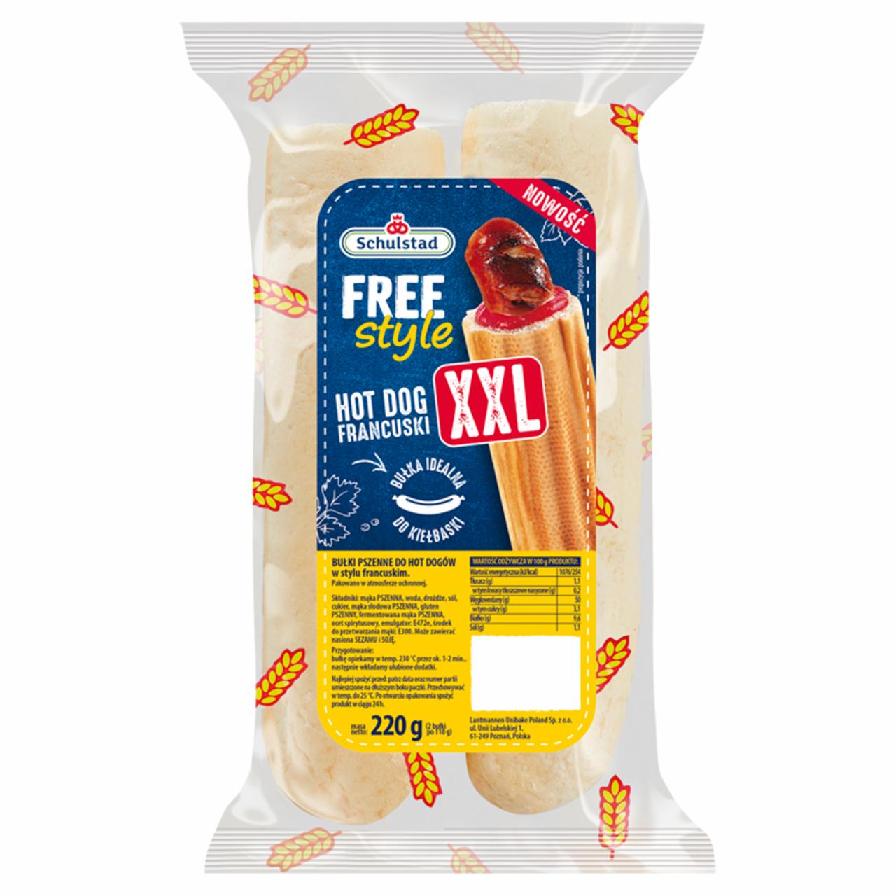 Zdjęcia - Schulstad Free Style Bułki pszenne do hot dogów w stylu francuskim 220 g (2 x 110 g)