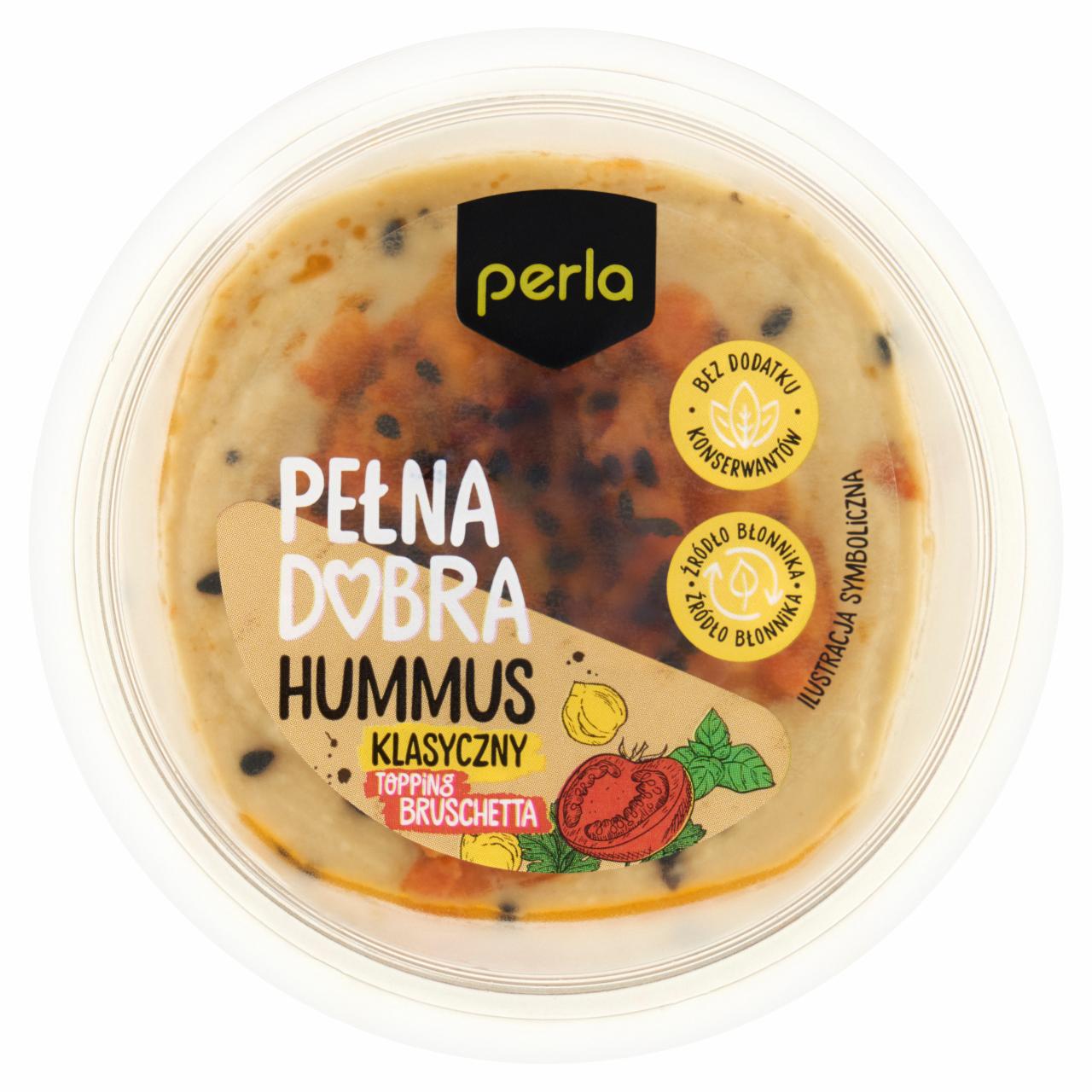 Zdjęcia - Perla Hummus klasyczny topping bruschetta 120 g