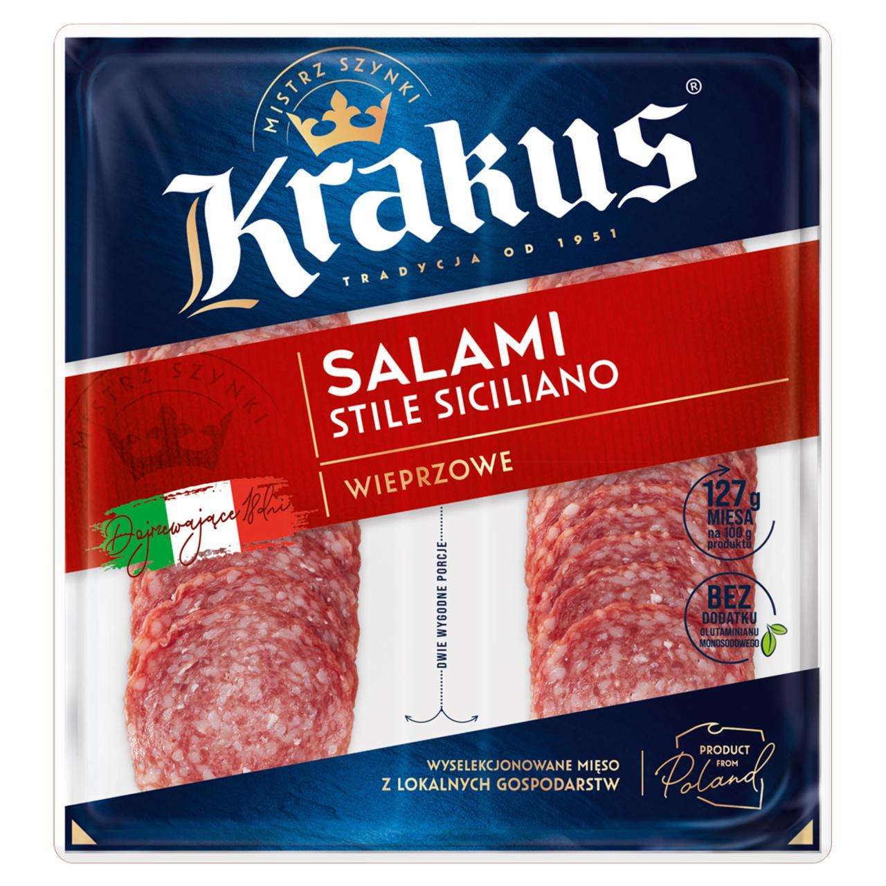 Zdjęcia - Krakus Stile Siciliano Salami 80 g (2 x 40 g)