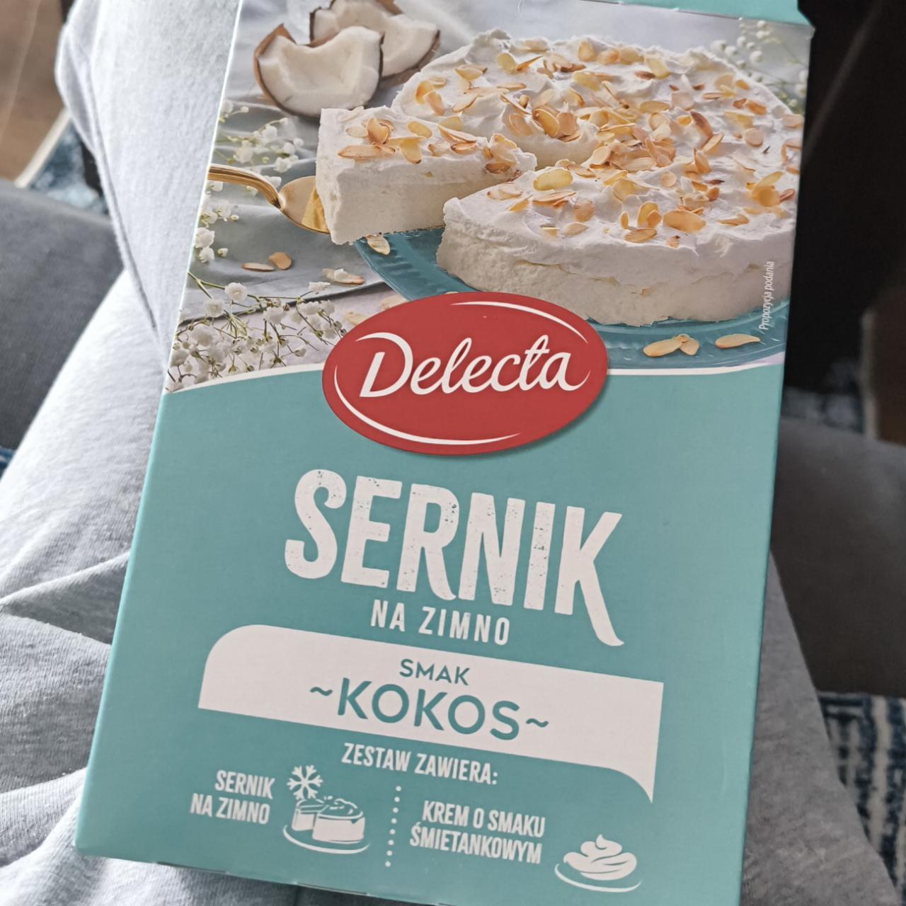 Zdjęcia - Sernik na zimno smak kokos Delecta