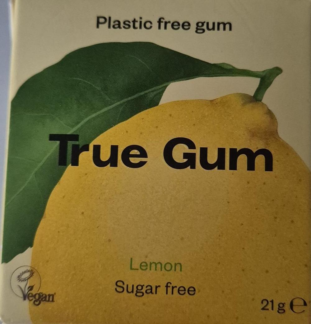 Zdjęcia - True gum lemon sugar-free Plastic free